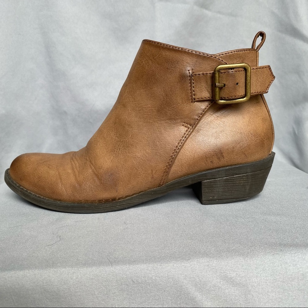 Forever 21 | Brown Ankle Boots with Buckle Detail
